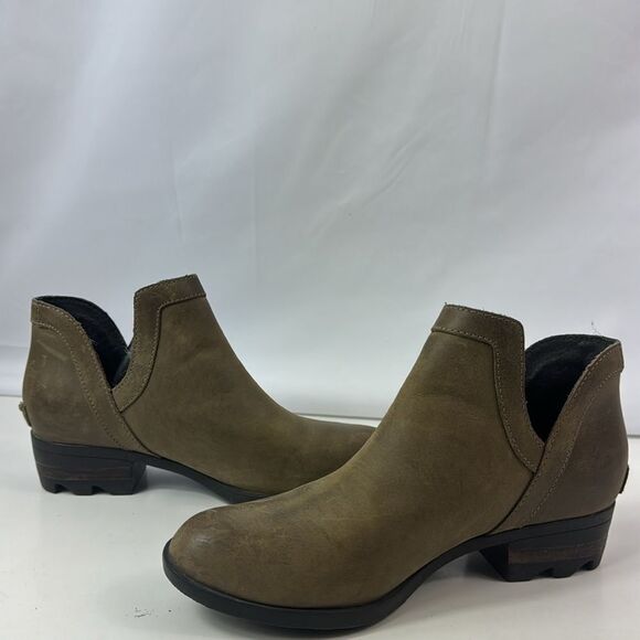 Sorel Lola Cut-Out Leather Waterproof Women’s Ankle Boots - Picture 4 of 13